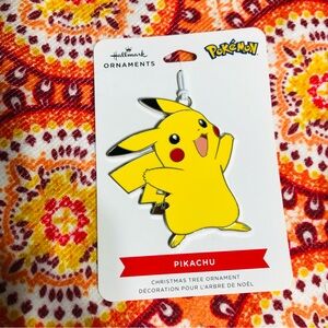 Hallmark Pokémon Pikachu  Metal Christmas tree ornaments decorations yellow.